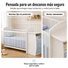 Cuna con Cómoda Mudador Bambini Celeste