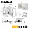 Cuna Evolutiva 3 en 1 New Kidscool Blanca MDP
