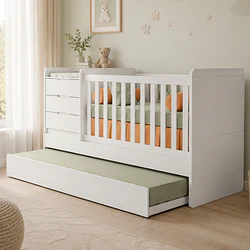 Cuna Multifuncional Evolutiva Cleo Blanca Kidscool