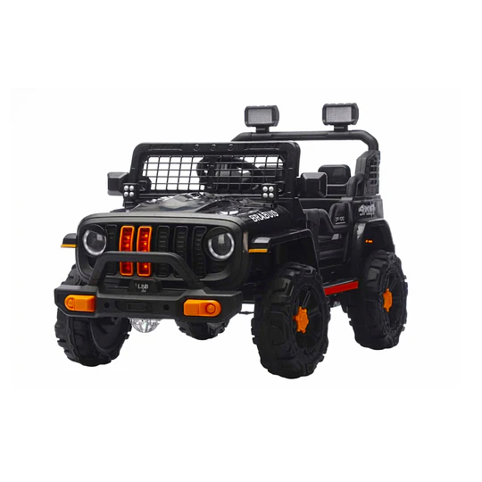 Auto a Batería Todoterreno Negro Kidscool 4x4 APP Control Remoto