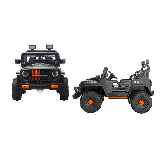 Auto a Batería Todoterreno Negro Kidscool 4x4 APP Control Remoto