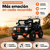 Auto a Batería Todoterreno Negro Kidscool 4x4 APP Control Remoto
