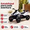 Cuatrimoto Infantil a Batería ATV Kidscool Blanco 12V Doble Motor
