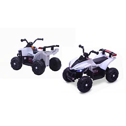 Cuatrimoto Infantil a Batería ATV Kidscool Blanco 12V Doble Motor-Preventa 24 Julio