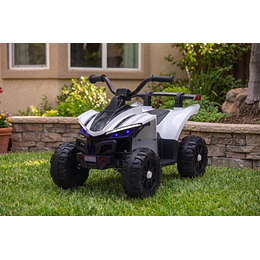 Cuatrimoto Infantil a Batería ATV Kidscool Blanco 12V Doble Motor-Preventa 24 Julio