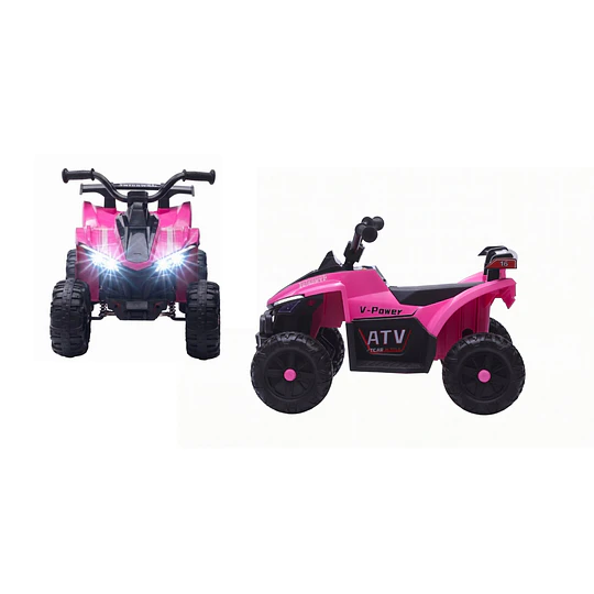 Cuatrimoto Infantil a Batería ATV Kidscool Rosado 12V Doble Motor