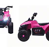 Cuatrimoto Infantil a Batería ATV Kidscool Rosado 12V Doble Motor