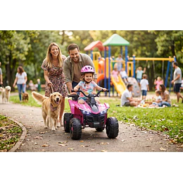 Cuatrimoto Infantil a Batería ATV Kidscool Rosado 12V Doble Motor-Preventa 24 Julio