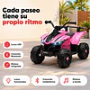 Cuatrimoto Infantil a Batería ATV Kidscool Rosado 12V Doble Motor