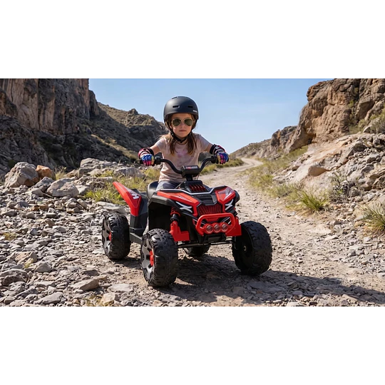 Cuatrimoto Eléctrica Infantil Monster ATV Kidscool Roja 12V 4x2