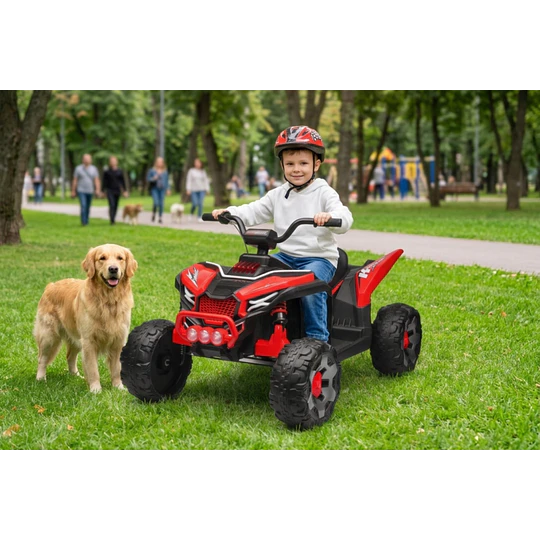 Cuatrimoto Eléctrica Infantil Monster ATV Kidscool Roja 12V 4x2