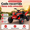 Cuatrimoto Eléctrica Infantil Monster ATV Kidscool Roja 12V 4x2