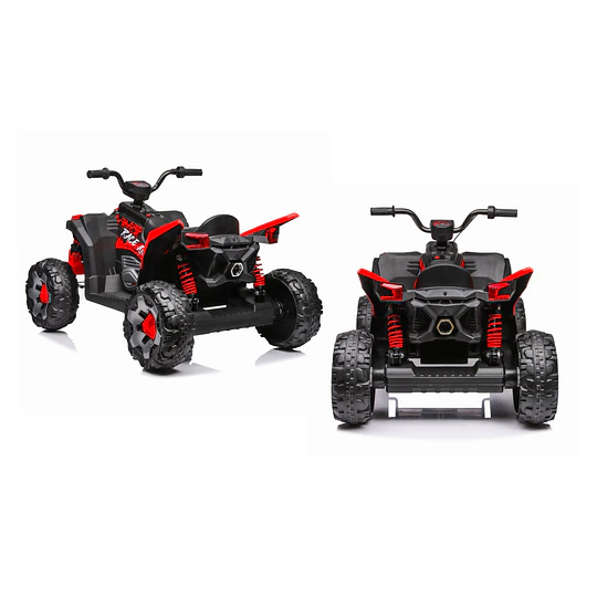 Cuatrimoto Eléctrica Infantil Monster ATV Kidscool Roja 12V 4x2