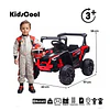 Auto a Batería Buggy Negro 4x2 Kidscool 12V Control Remoto y Balanceo