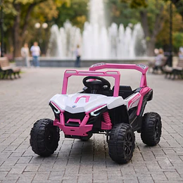 Auto a Batería Buggy Rosado 4x2 Kidscool 12V Control Remoto y Balanceo