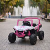 Auto a Batería Buggy Rosado 4x2 Kidscool 12V Control Remoto y Balanceo