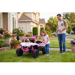 Auto a Batería Buggy Rosado 4x2 Kidscool 12V Control Remoto y Balanceo