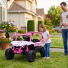 Auto a Batería Buggy Rosado 4x2 Kidscool 12V Control Remoto y Balanceo