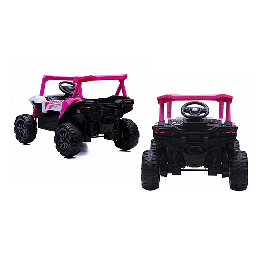 Auto a Batería Buggy Rosado 4x2 Kidscool 12V Control Remoto y Balanceo