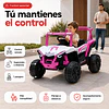 Auto a Batería Buggy Rosado 4x2 Kidscool 12V Control Remoto y Balanceo
