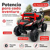 Auto a Batería Buggy Monster Negro 4x4 Kidscool 12V Control Remoto