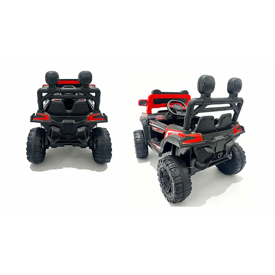 Auto a Batería Buggy Monster Negro 4x4 Kidscool 12V Control Remoto
