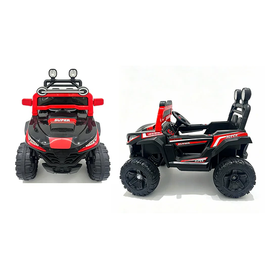 Auto a Batería Buggy Monster Negro 4x4 Kidscool 12V Control Remoto