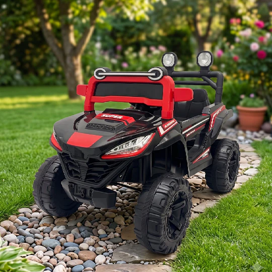 Auto a Batería Buggy Monster Negro 4x4 Kidscool 12V Control Remoto
