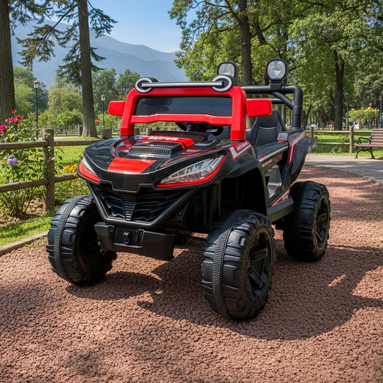 Auto a Batería Buggy Monster Negro 4x4 Kidscool 12V Control Remoto