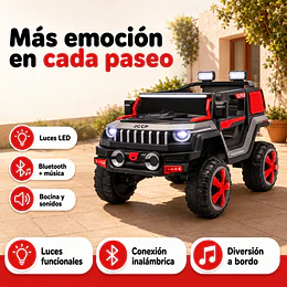 Auto a Batería Todoterreno Gris Kidscool 12V Bluetooth Control Remoto-Preventa 24 Julio