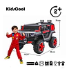 Auto a Batería Todoterreno Gris Kidscool 12V Bluetooth Control Remoto
