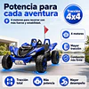 Auto a Batería Monster Azul 4x4 Kidscool 24V APP Control Remoto