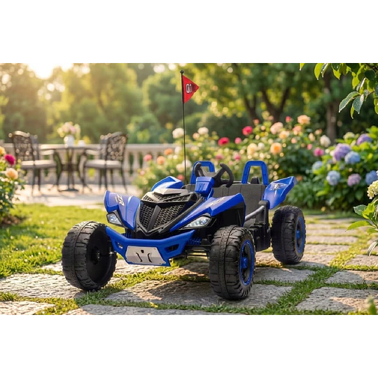 Auto a Batería Monster Azul 4x4 Kidscool 24V APP Control Remoto