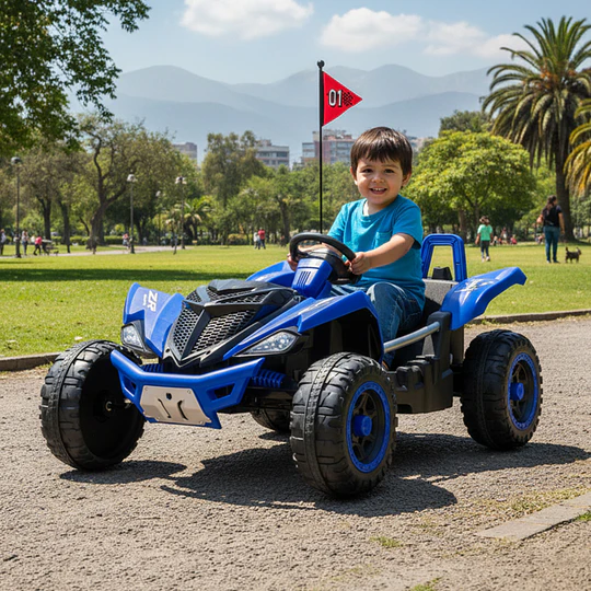 Auto a Batería Monster Azul 4x4 Kidscool 24V APP Control Remoto