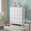Cómoda Infantil Kidscool Mel 4 Cajones Blanco 