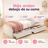 Cama Infantil con Cajones Cariño Blanca