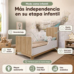Cuna Evolutiva 3 en 1 Honey Kidscool