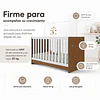 Cuna Evolutiva 3 en 1 New Kidscool Blanca Café MDP