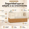 Cuna Multifunción con Cama Nido Formare Blanca Eco Wood Kidscool