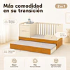 Cuna Multifunción con Cama Nido Formare Blanca Eco Wood Kidscool