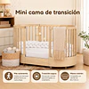 Cuna Bebé Progresiva 3 Funciones Sognare Madera Ovalada 
