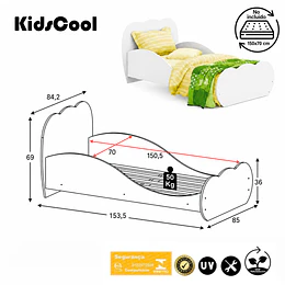 Mini Cama Transición Nube Blanca 