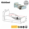 Mini Cama Transición Nube Celeste