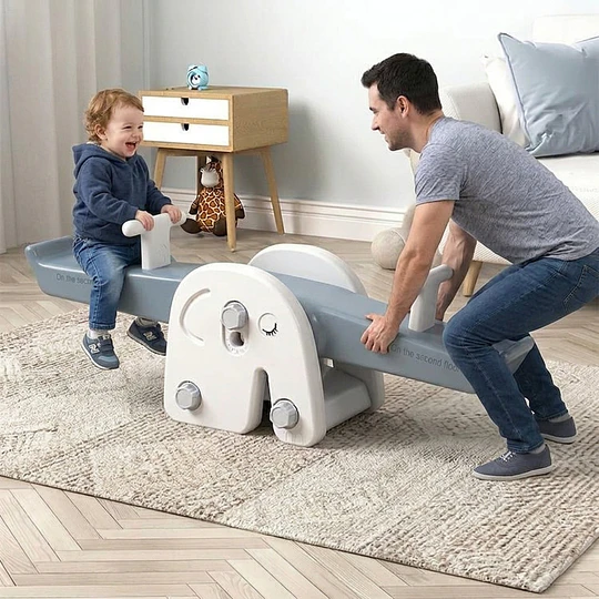 Balancín Infantil Elefante Kidscool Neutro Off White                          