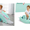 Resbalín Mecedor Delfín 2 Funciones Kidscool Verde Menta