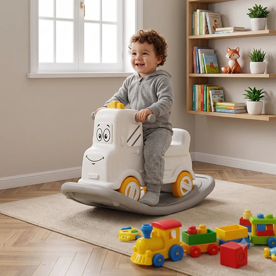 Correpasillos Caminador Mecedor Camión 3 en 1 Kidscool Off White