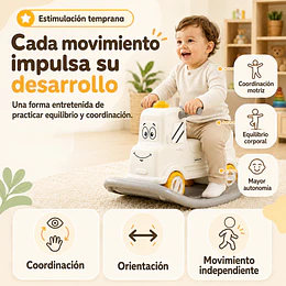 Correpasillos Caminador Mecedor Camión 3 en 1 Kidscool Off White