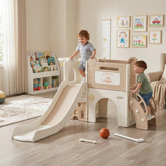 Resbalín Centro de juegos 7 en 1 Kidscool Estilo Off White