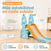 Resbalín Infantil con Aro de basquetbol Kidscool Centro de juegos Celeste