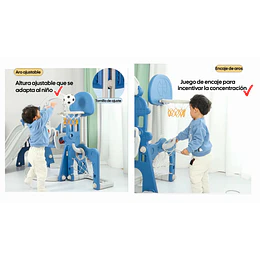 Resbalín Columpio Infantil 5 en 1 Kidscool Centro de Juegos Azul